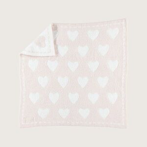 Pink Heart Patterned Blanket barefoot dreams blanket